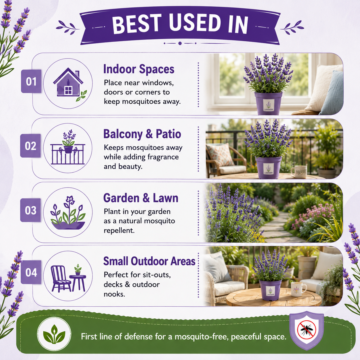 Safe Home: 100% Natural Mosquito Repellent Seeds (Pack of 2) – Citronella, Lemongrass & Marigold
