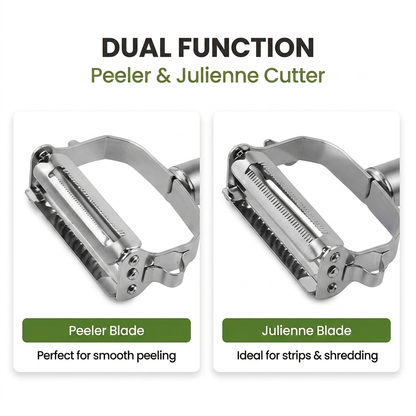 2-in-1 Stainless Steel Julienne Peeler & Cutter | Buy 1 Get 1 Free