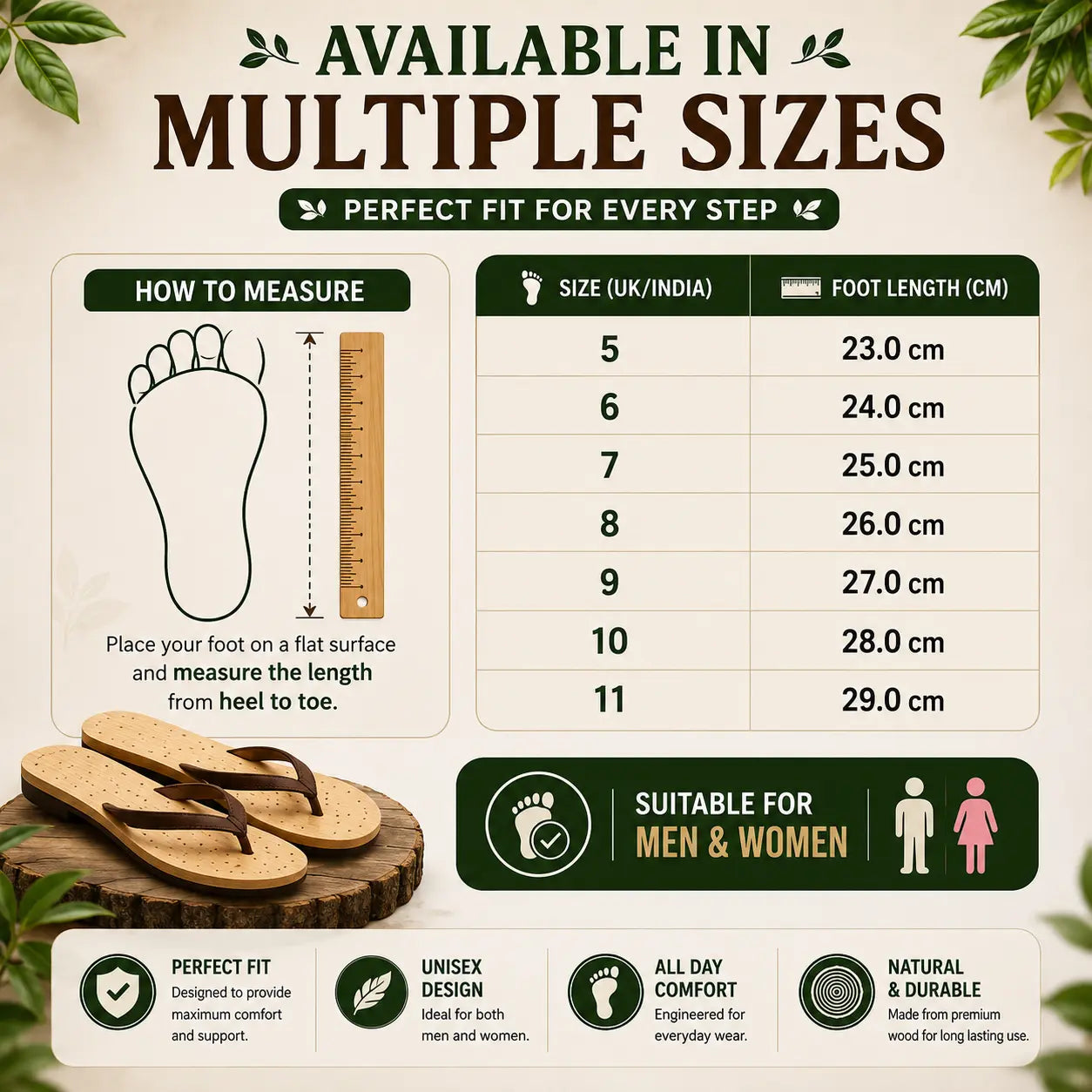 Neem Wood Health Chappals: Natural Relief for Diabetes, BP & Join Pain