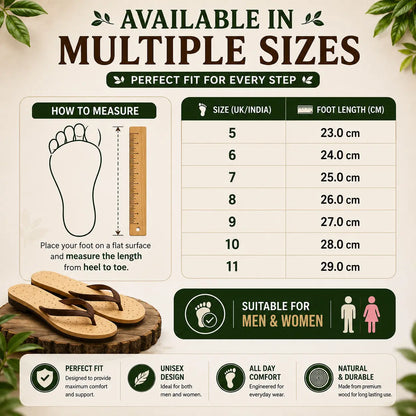 Neem Wood Health Chappals: Natural Relief for Diabetes, BP & Join Pain