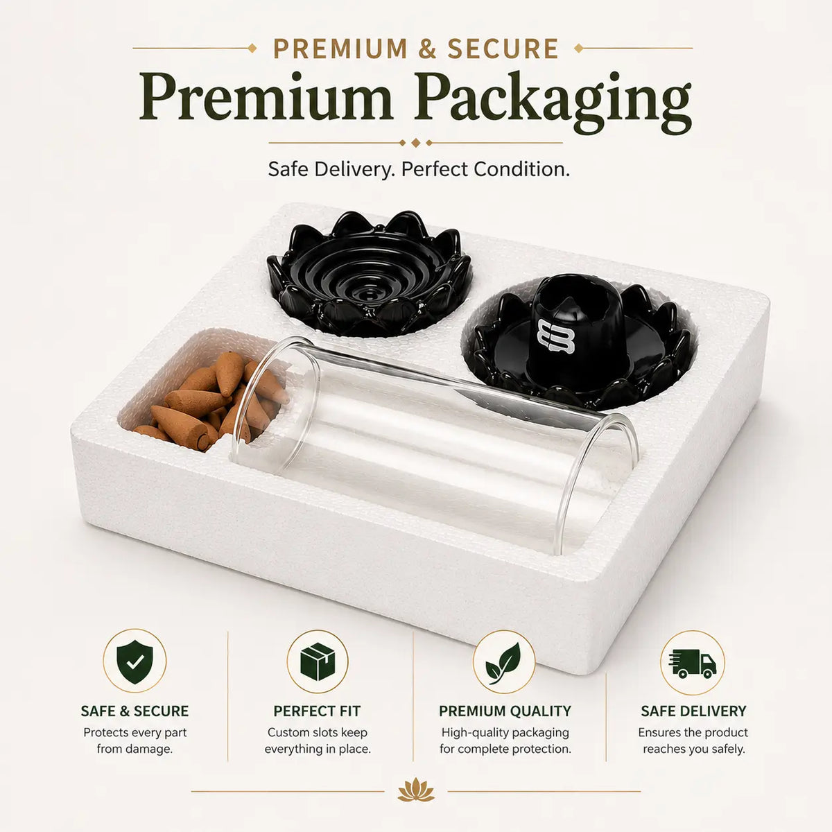 Shivling Smoke Fountain Backflow Incense Burner