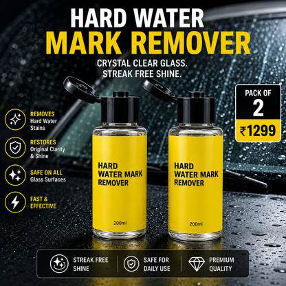 Hard Water Mark Remover for Glass | 200ML | Car Glass, Mirror, Windows & More