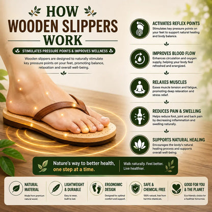 Neem Wood Health Chappals: Natural Relief for Diabetes, BP & Join Pain