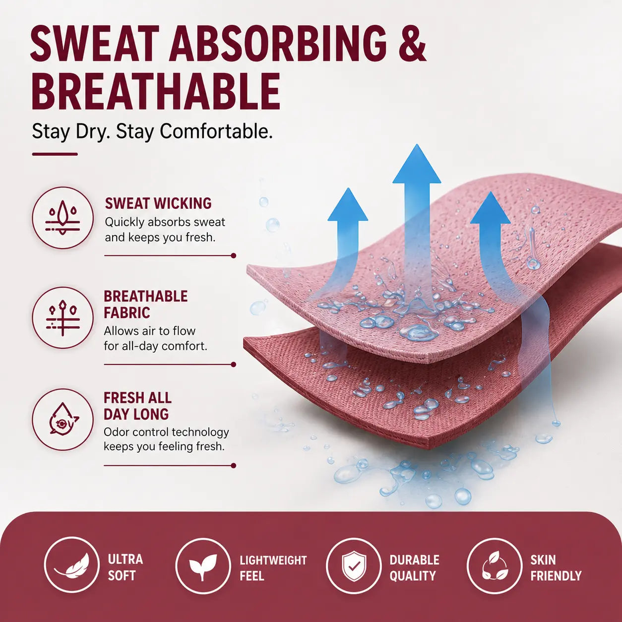 Women’s Stretchable Cotton Breathable Panty with Front Air System – Sweat Absorbing & Itching-Free Comfort