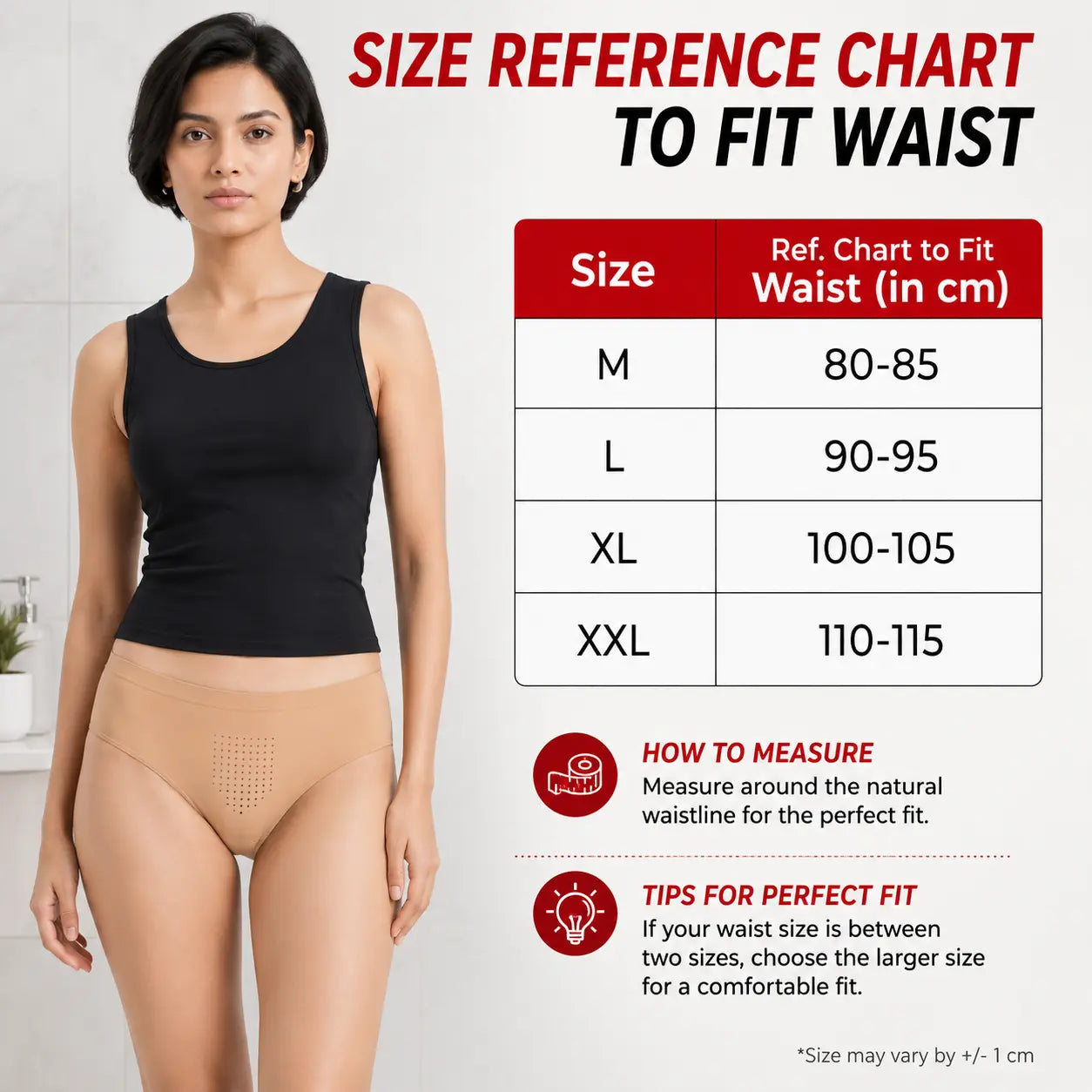 Women’s Stretchable Cotton Breathable Panty with Front Air System – Sweat Absorbing & Itching-Free Comfort