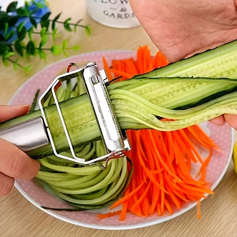 2-in-1 Stainless Steel Julienne Peeler & Cutter | Buy 1 Get 1 Free
